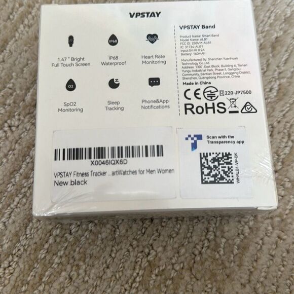 VPSTAY ALB1 Fitness Tracker Watch Silicone Replacement Bands Straps Compatible W - Picture 2 of 3